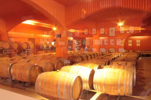 Wines kept in barrels